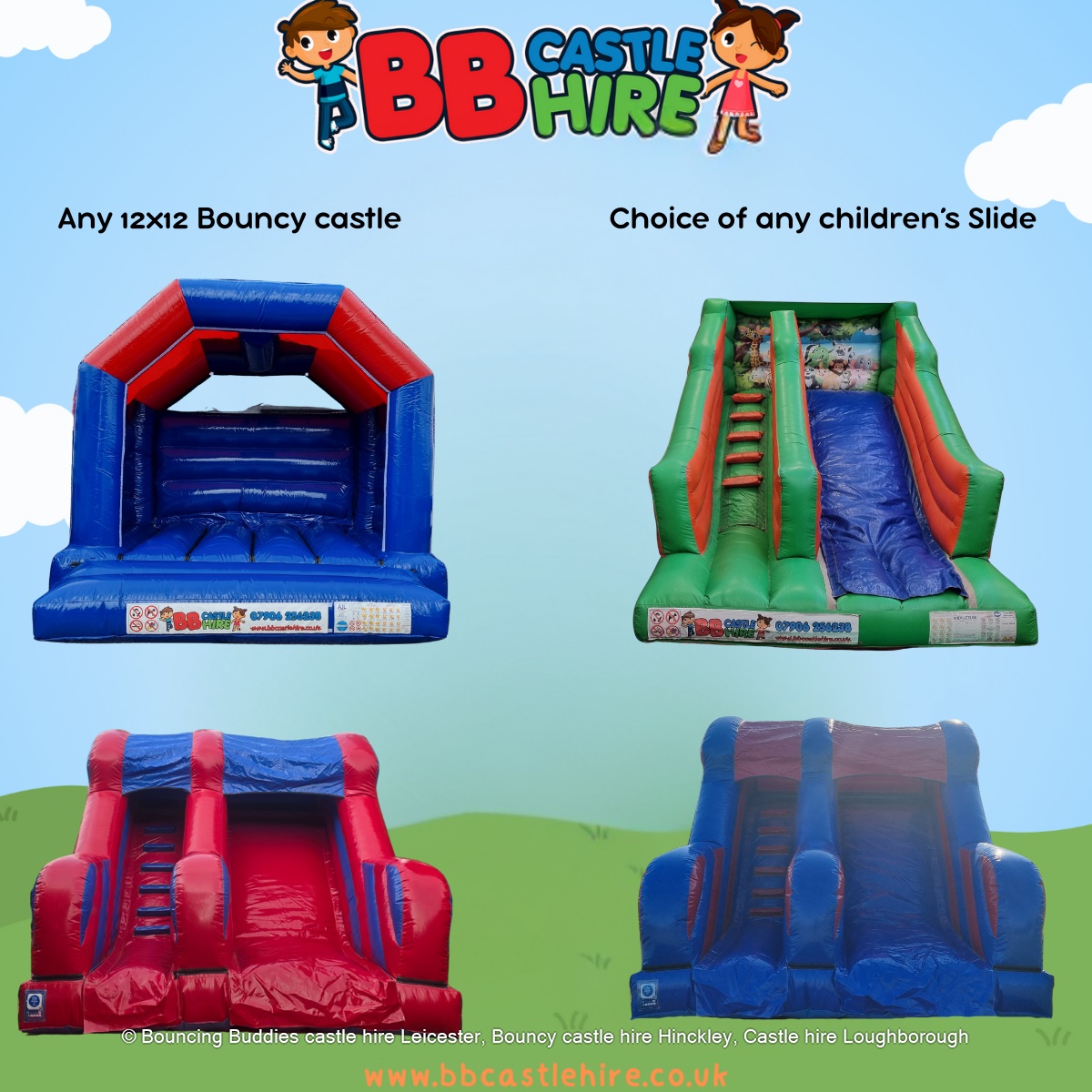 Inflatable slide hire Leicester
